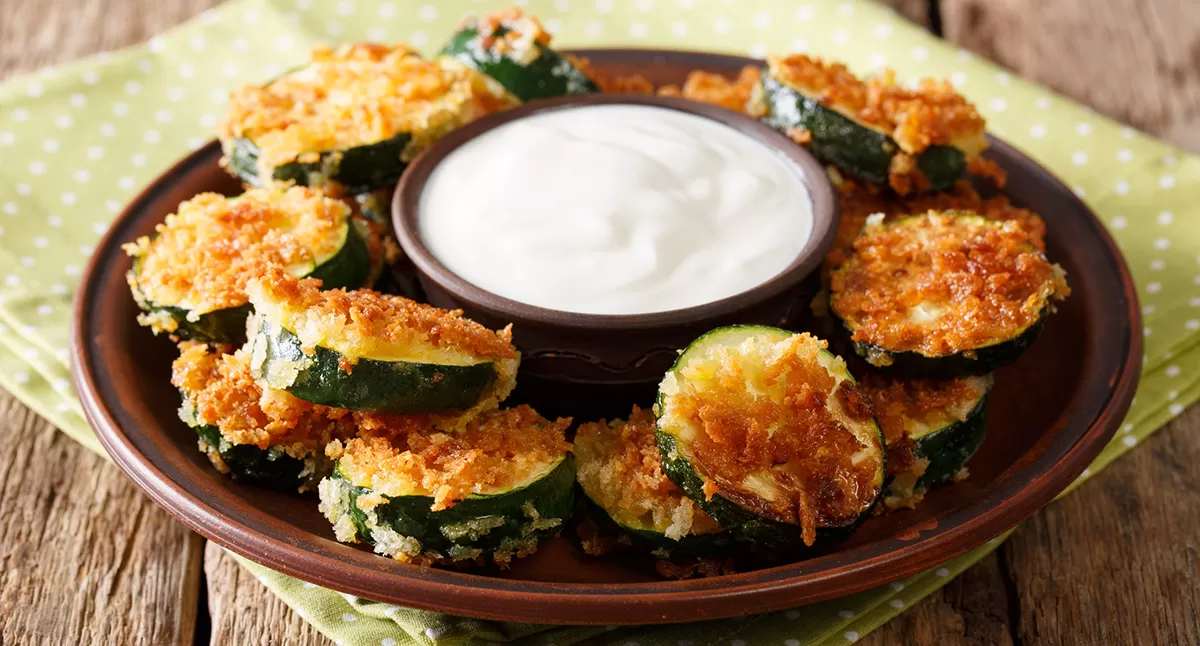 Honey Chipotle Aioli Panko Fried Zucchini