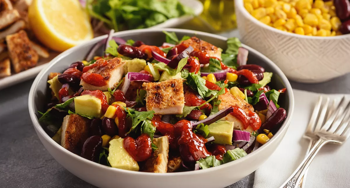 Cilantro Lime Chicken Salad with Honey Chipotle Dressing