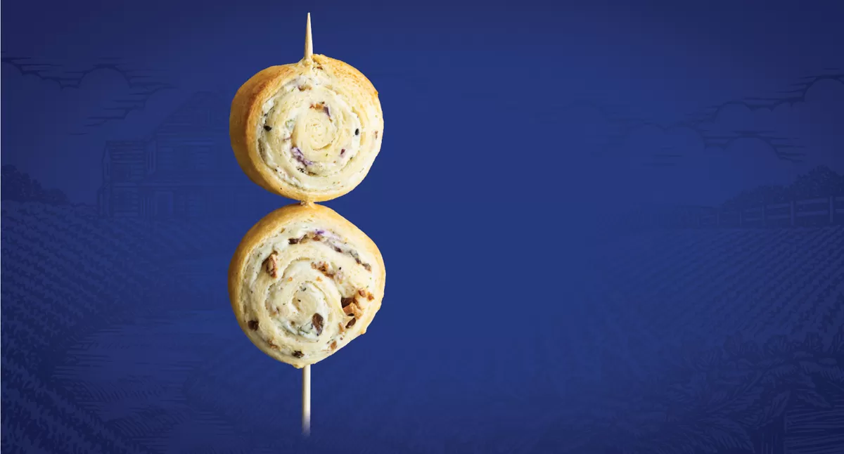 Mustard Cream Cheese Pinwheels