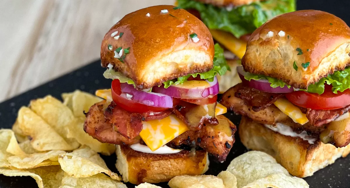 Honey Mustard BLT Chicken Sliders