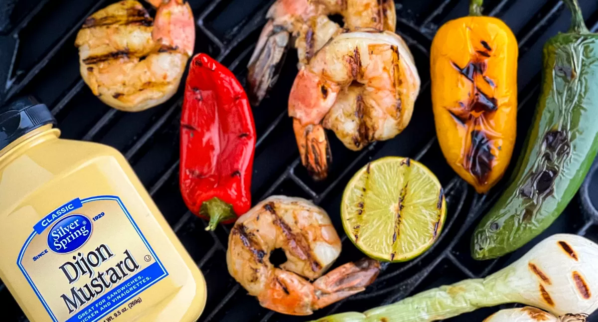 Grilled Shrimp with Dijon Mustard Marinade
