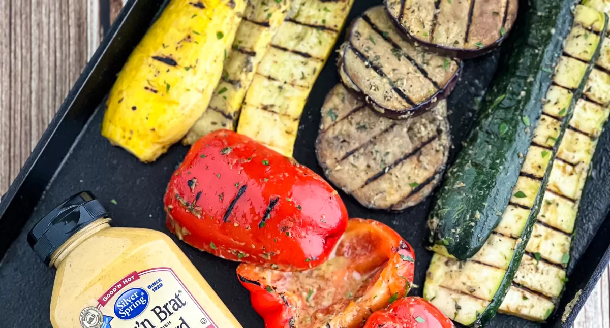 Mustard-Herb Grilled Veggie Platter