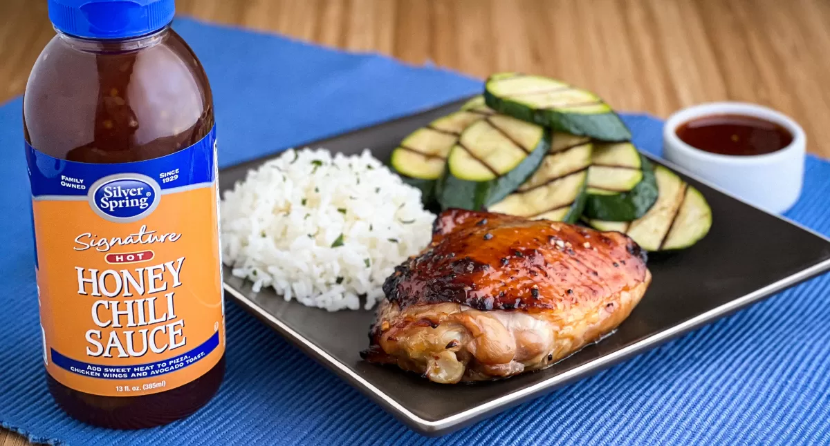 Spicy Hot Honey Chicken Thighs