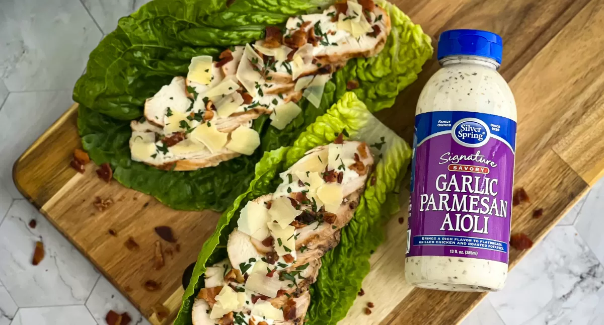 Grilled Chicken Caesar Lettuce Wraps