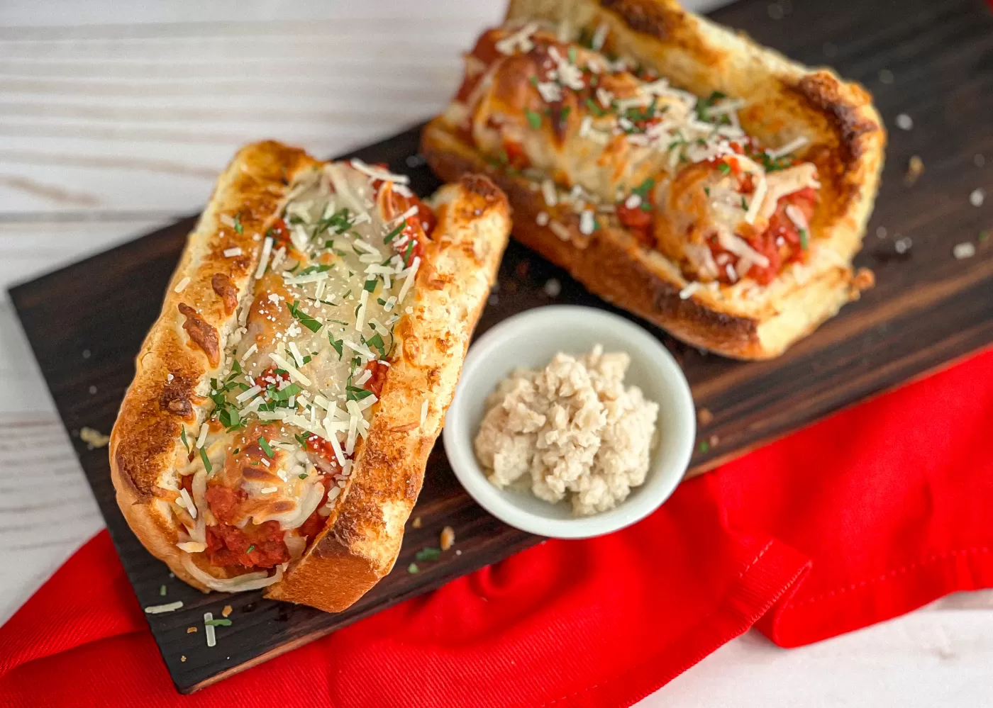 Mini Meatball Subs with Horseradish